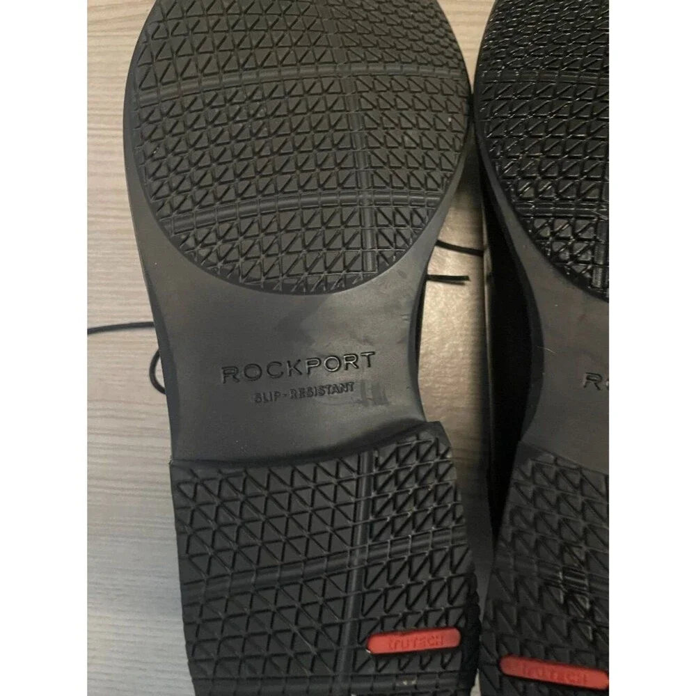 Rockport Hydro-Shield Waterproof Men's Black Leather Dress Shoes Size 11M TruTEC
